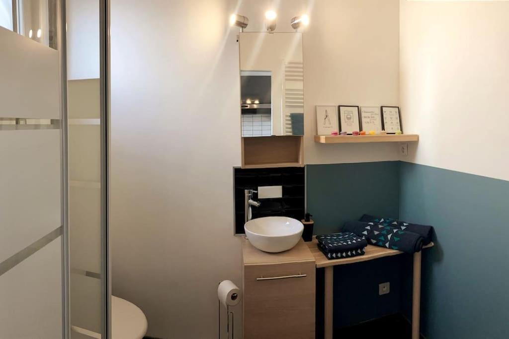 La Petite Boutique Bleue Apartment Cayeux-sur-Mer Bagian luar foto